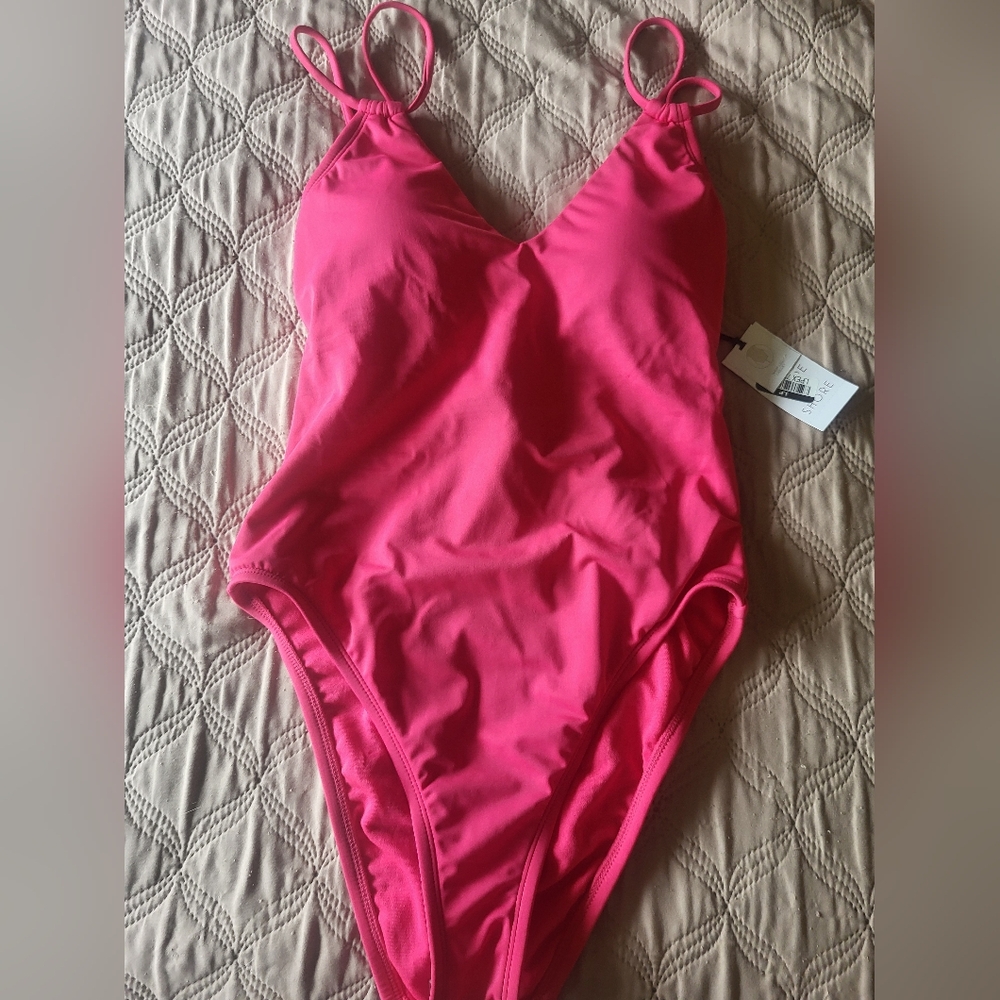 Shade & Shore Pink One Piece Swimsuit